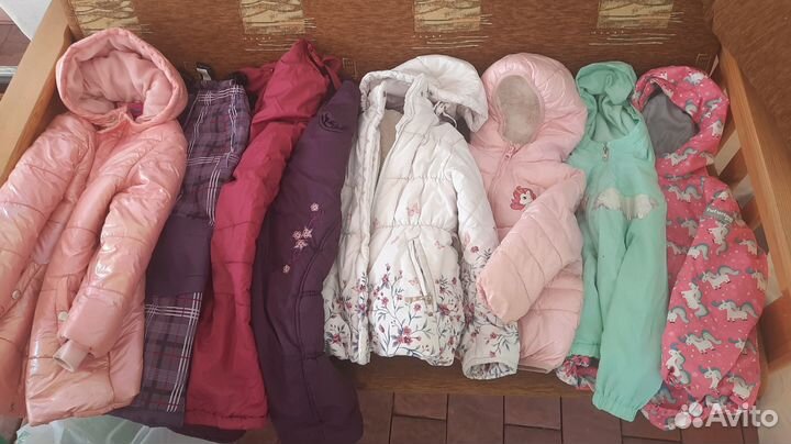 Зимний костюм, куртки для девочки 104 пакетом
