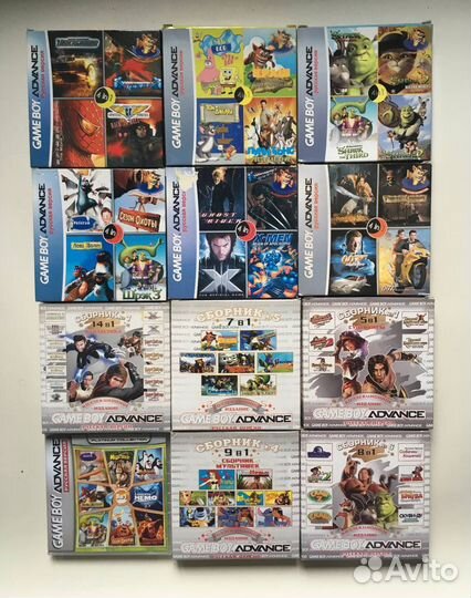 Картриджи Game Boy Advance и Sega MD Portable