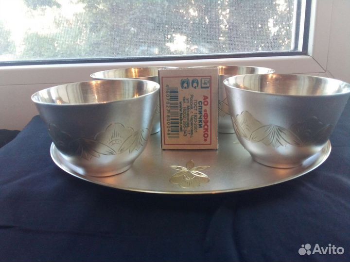 Мельхиоровые рюмки СССР