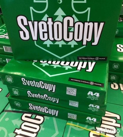 Бумага Светокопия Svetocopy A4 и А3 оптом белая