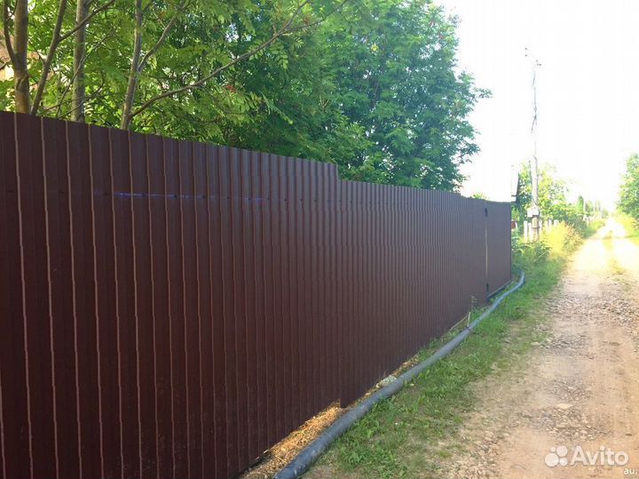 Забор из профнастила
