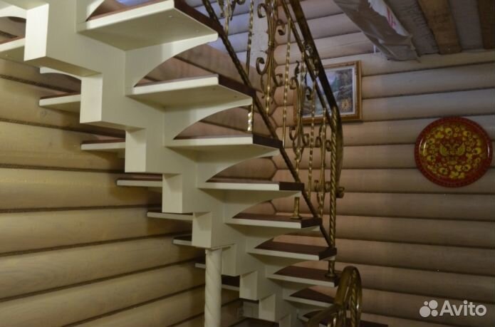 Сварной Каркас Забежной Лестницы на Дачу