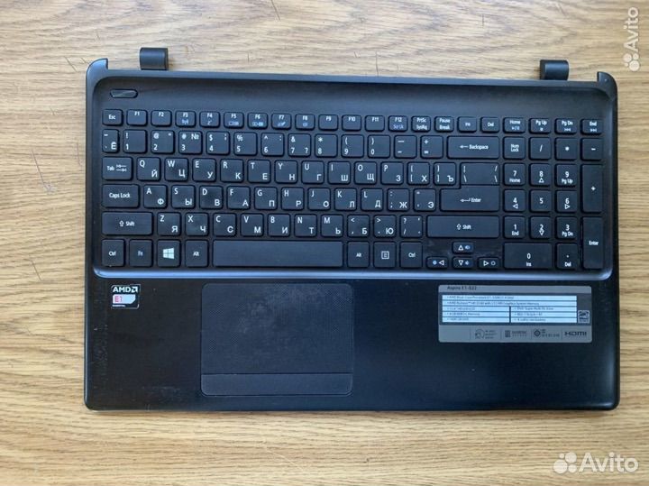 Топкейс + клавиатура Acer E1-522 б/у