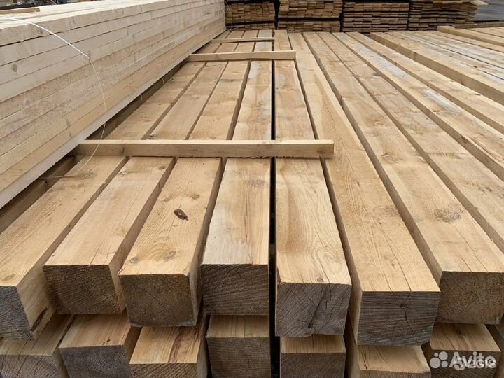 Брус обрезной 1й и 2й Сорт