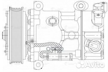 Компрессор кондиционера Citroen C4 (04) /Peugeot