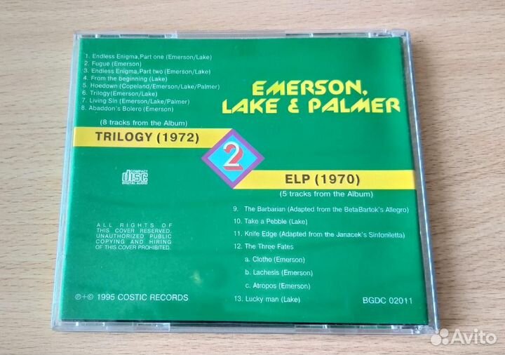 CD Emerson, Lake & Palmer 