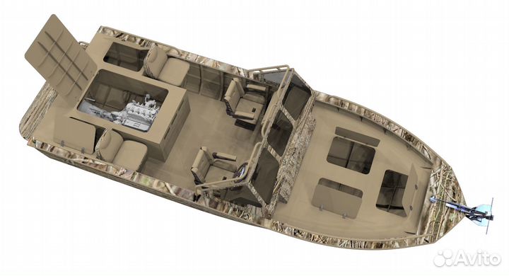 Катер Varan 730 водометный, дизель 2,8 л. 200 л.с