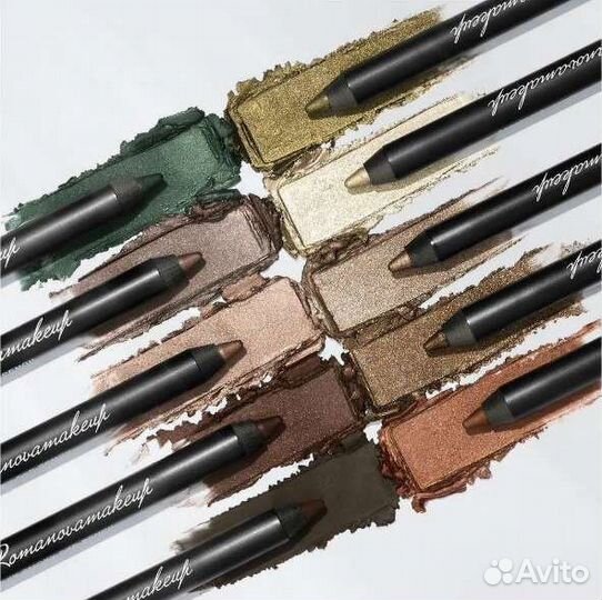 Romanovamakeup карандаши для глаз
