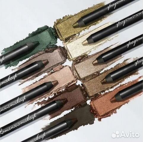 Romanovamakeup карандаши для глаз