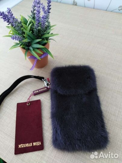 Норковый чехол для телефона