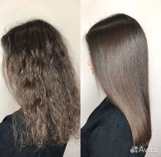 Кератиновое выпрямление волос