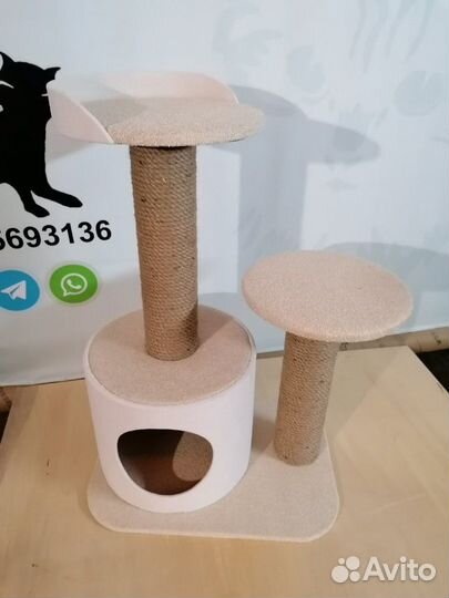 Домик с когтеточкой для кошек