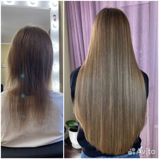 Наращивание волос холодное