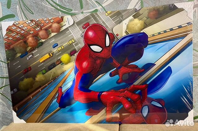 Картина на холсте Marvel «Человек паук» 100х60см