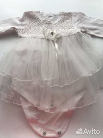 Платье боди на девочку 68 размер