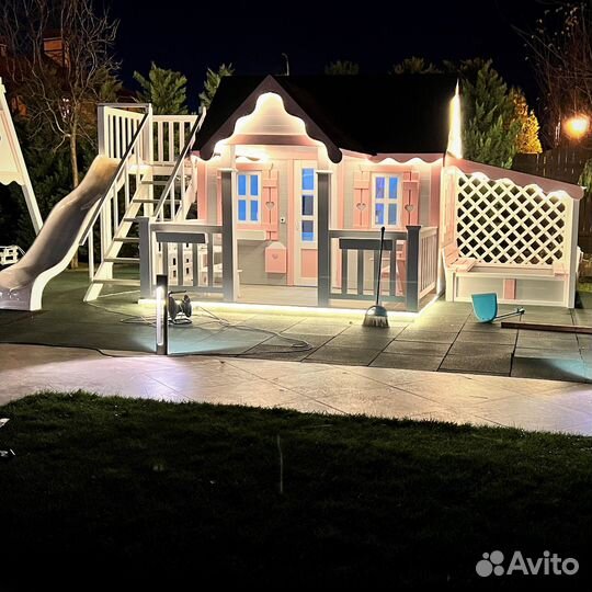 Уличные Детские игровые домики, площадки на дачу