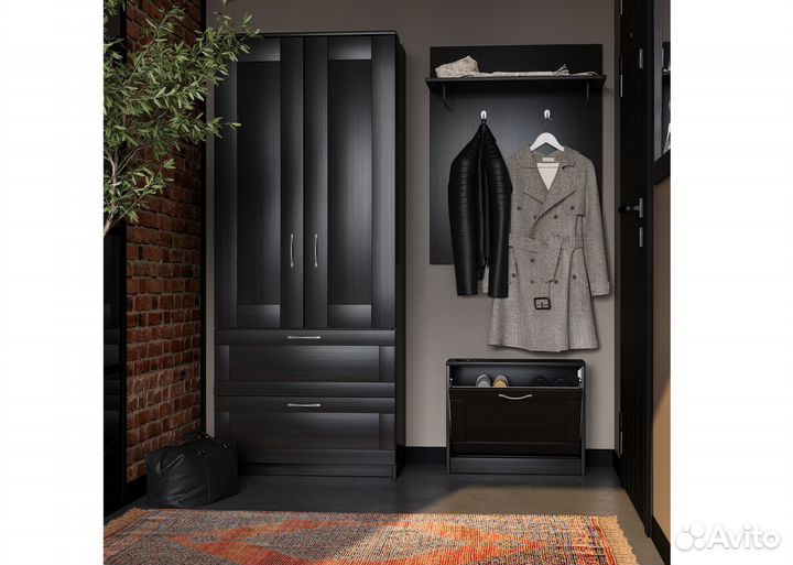 Шкаф комбинированный Сириус 2 двери и 2 ящика