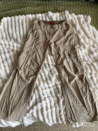 Джинсы широкие оверсайз карго