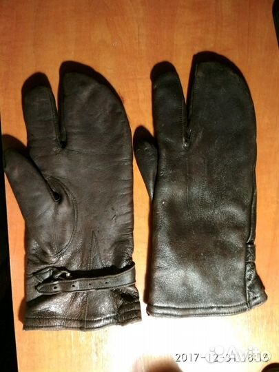 Краги кожаные