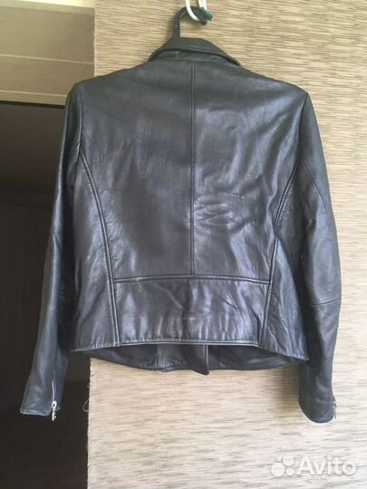 Кожаная куртка Mango