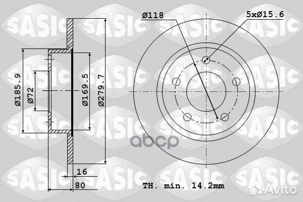 6100021 Диск тормозной citroen jumper/fiat duca