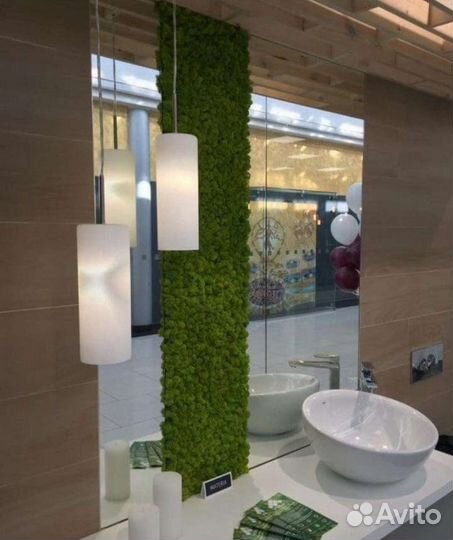 Стабилизированный мох ягель, пласт, кочка