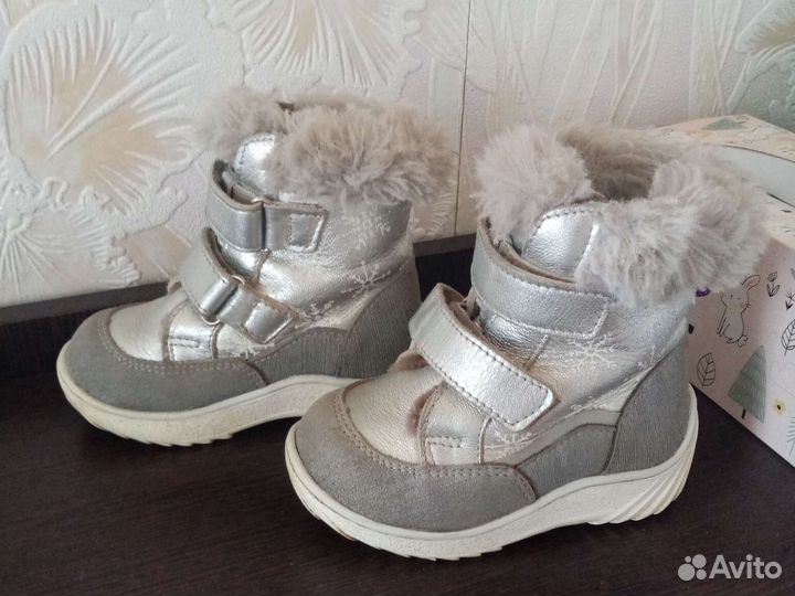 Зимние ботинки для девочки 22 размер
