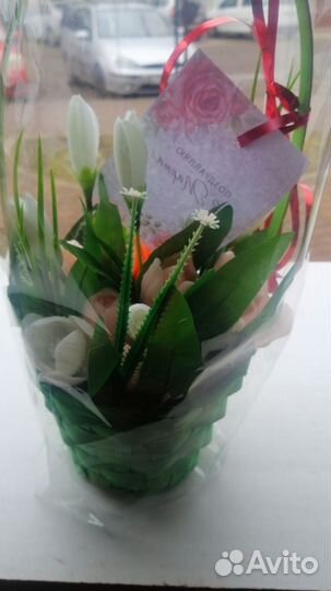 Мыло ручной работы букеты