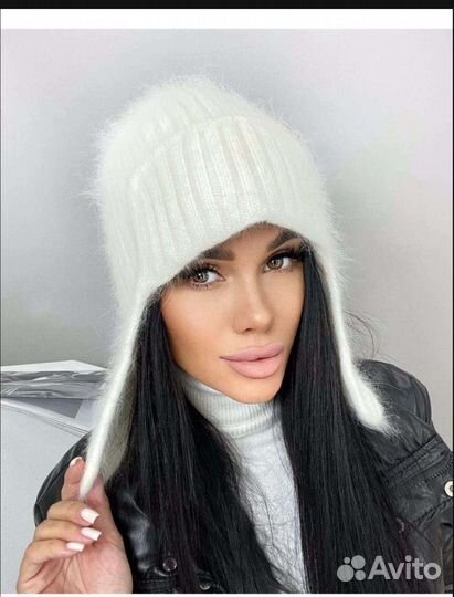 Шапка женская ушанка зимняя