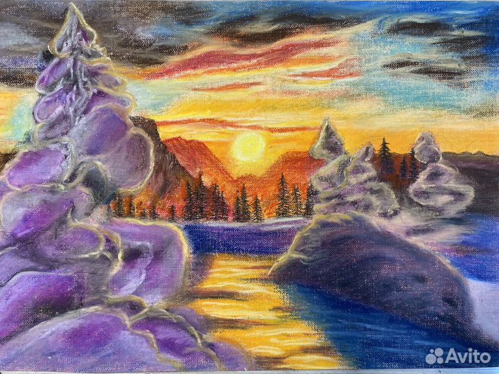 Картина Зимний пейзаж