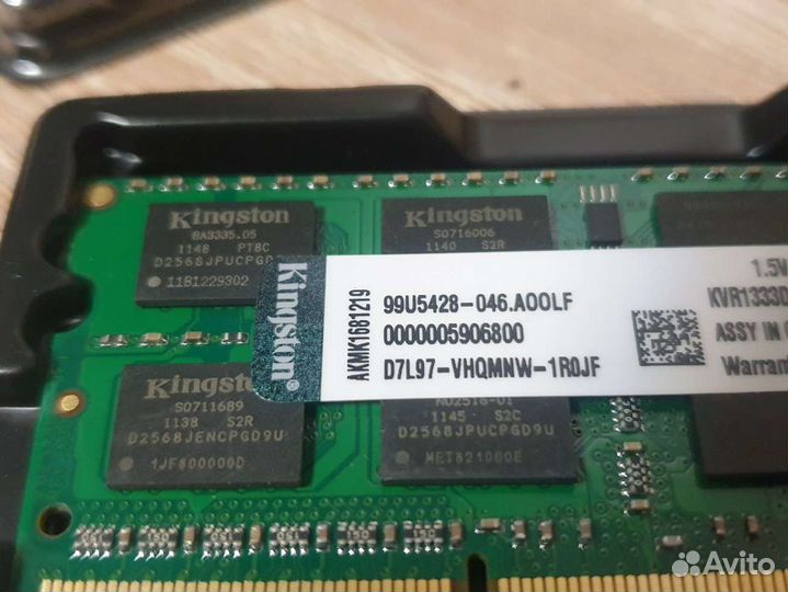 Оперативная память Kingston SO-dimm DDR3 4 Gb