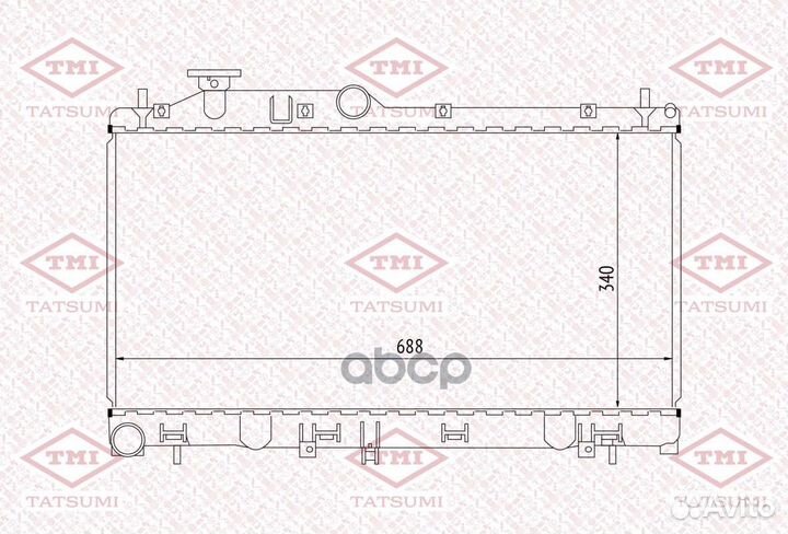 Радиатор subaru legacy 03- 2.0-3.0 AT охлаждения