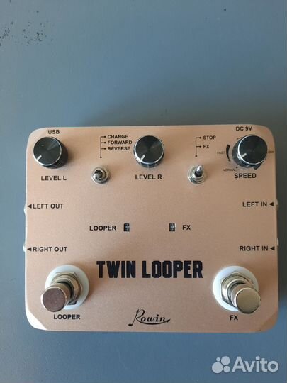 Педаль looper Rowin Twin Looper