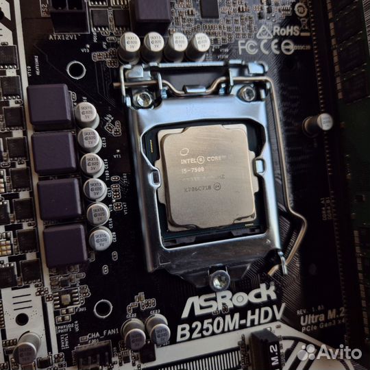 Asrock B250M-HDV + i5 7500 + 16GB DDR4