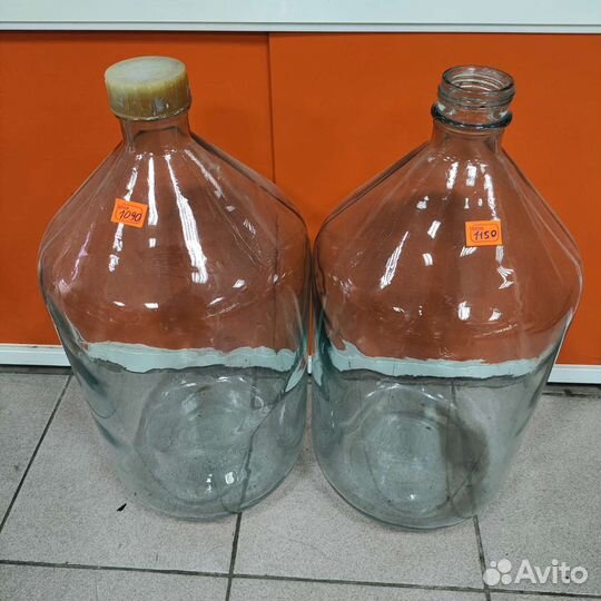 Стеклянный бутыль 10-20л