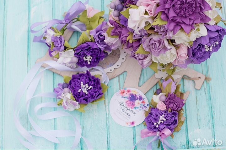 Свадебные букеты и аксессуары ручной работы