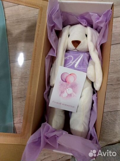 Именная игрушка Зайчик