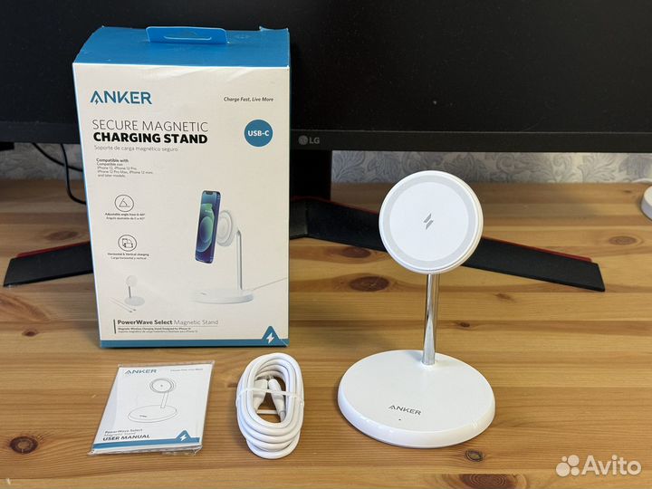 Беспроводная зарядная подставка Anker MagSafe