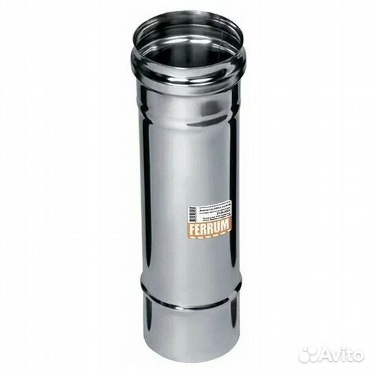 Дымох. труба 0,8мм 180 1м Феррум