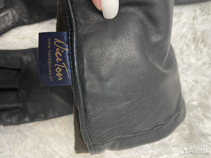 Перчатки кожаные женские