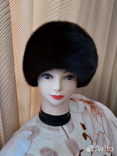 Шапка норковая женская