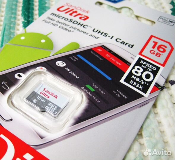 Карты памяти SanDisk Ultra Android MicroSD