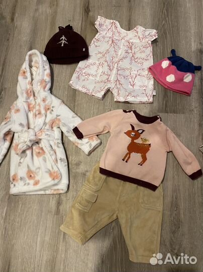 Много вещей на девочку оТ 56 до 68 см