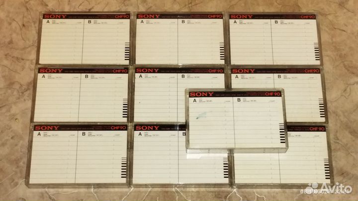 Аудиокассеты Sony CHF 90. 10шт