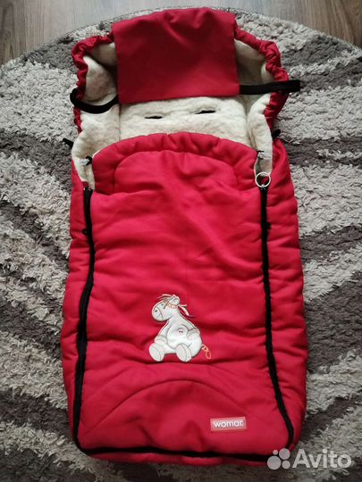 Теплый конверт в коляску, санки