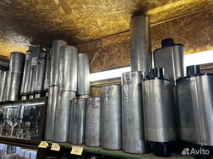 Прямоточный выхлоп, Глушитель основной прямоточный