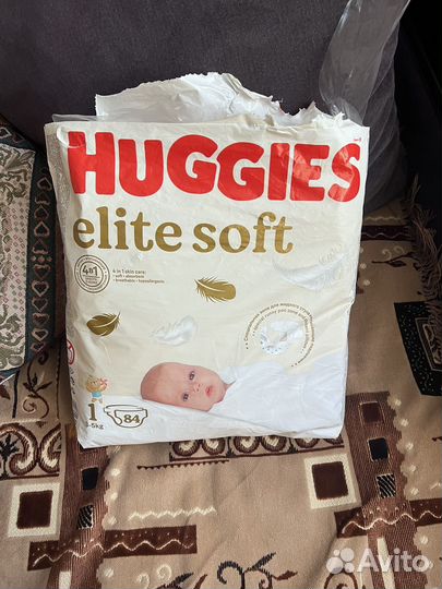 Памперсы детские huggies elite soft 1