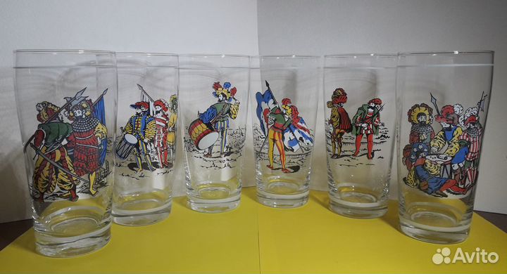 Пивные бокалы мушкетёры франция