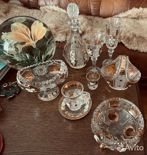 Богемский хрусталь, чешское стекло винтаж