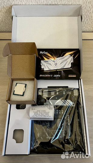 Новый комплект i5 12400f + b760 + 16gb 3600